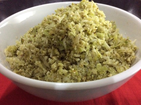 Broccoli and Cauliflower "Rice" 
