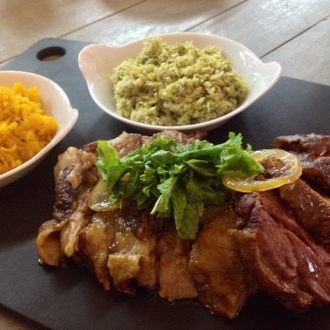 Primed braised lamb shoulder 