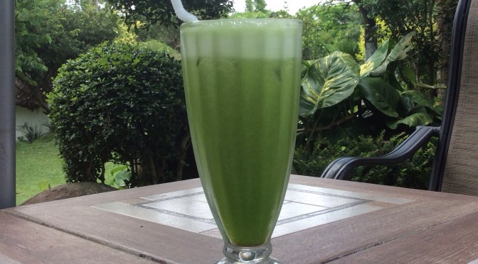 Kale and Pineapple Smoothie At Nurture Wellness Village in Tagaytay