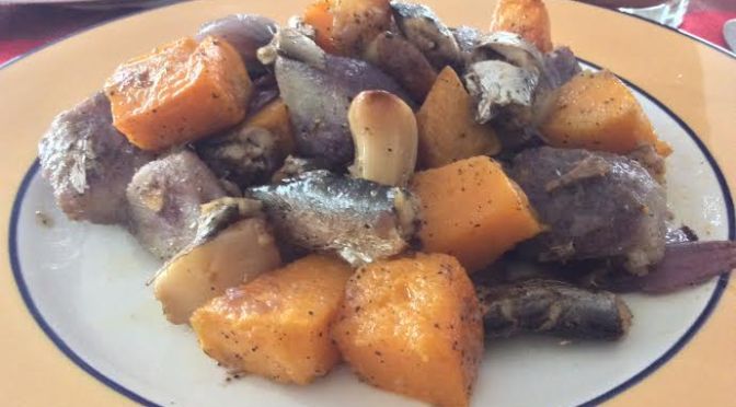 Primed Sardines in Olive Oil with Roasted Vegetables