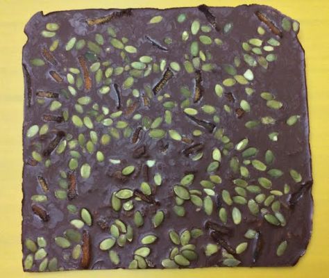 Primed Dark Chocolate with Candied Orange and Pumpkin Seed9