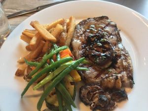 Myrons steak and foi gras