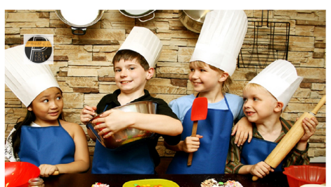 Children cooking
