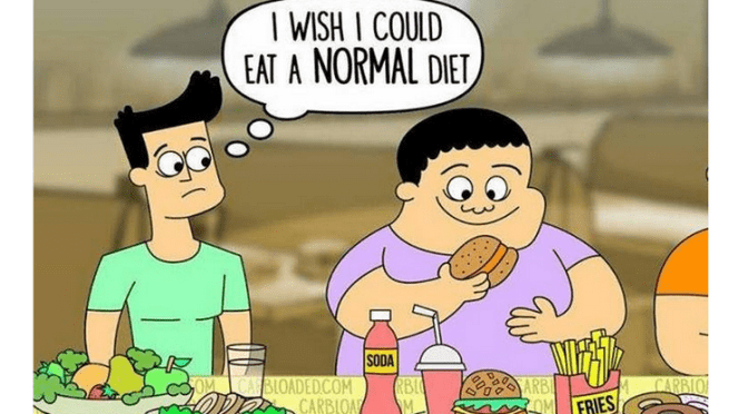 Chad’s Sick then Fat Food and Exercise in 2013 compared with Healthy and Fit 2015