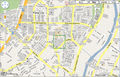 ULTRA philsports arena directions map