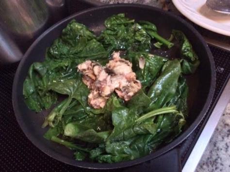 Warm Spinach and Sardine Salad2
