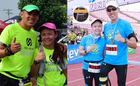 Ernest and Cate before and after