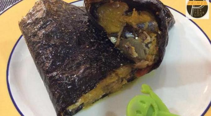 Primed Super-sized Sardine & Squash Oven-baked Nori Roll