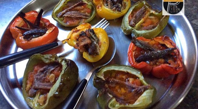Recipe of Trio of Fish Capsicum Cups