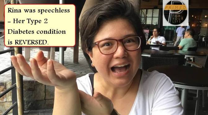 Rina Marquez is THRIVING Primed. Still a work-in-progress but Type 2 Diabetes reversed already. Her cholesterol is rocking too.